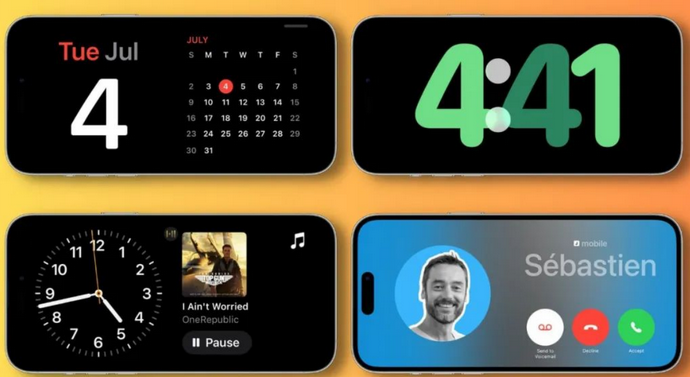 靖西苹果手机维修分享iOS17横屏充电待机显示有什么好处 