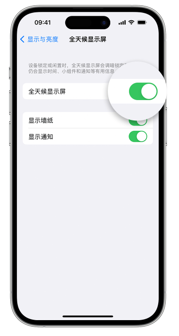 靖西苹果14维修店分享如何自定义 iPhone 14 Pro 常亮显示屏 