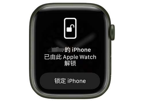 靖西苹果手机维修分享用 AppleWatch 解锁配备面容 ID 的 iPhone方法 