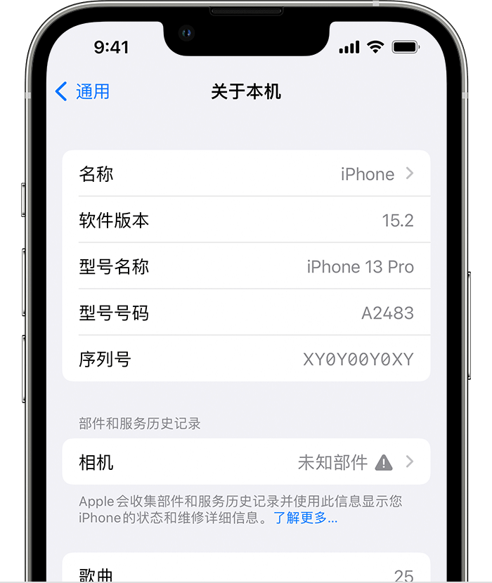 靖西苹果维修分享iPhone 出现提示相机“未知部件”是什么原因？ 