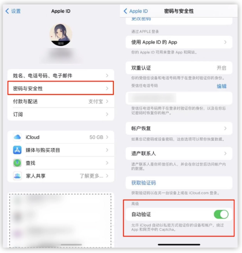 靖西苹果手机维修分享iOS 16 自动验证功能开启方法 